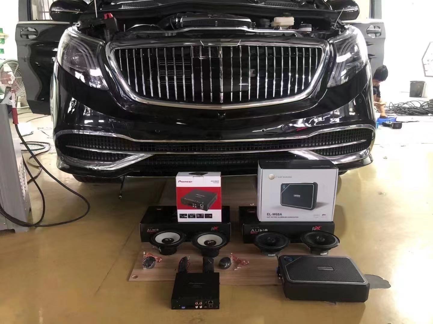 奔驰V260音响升级德国audio-system乐斯登